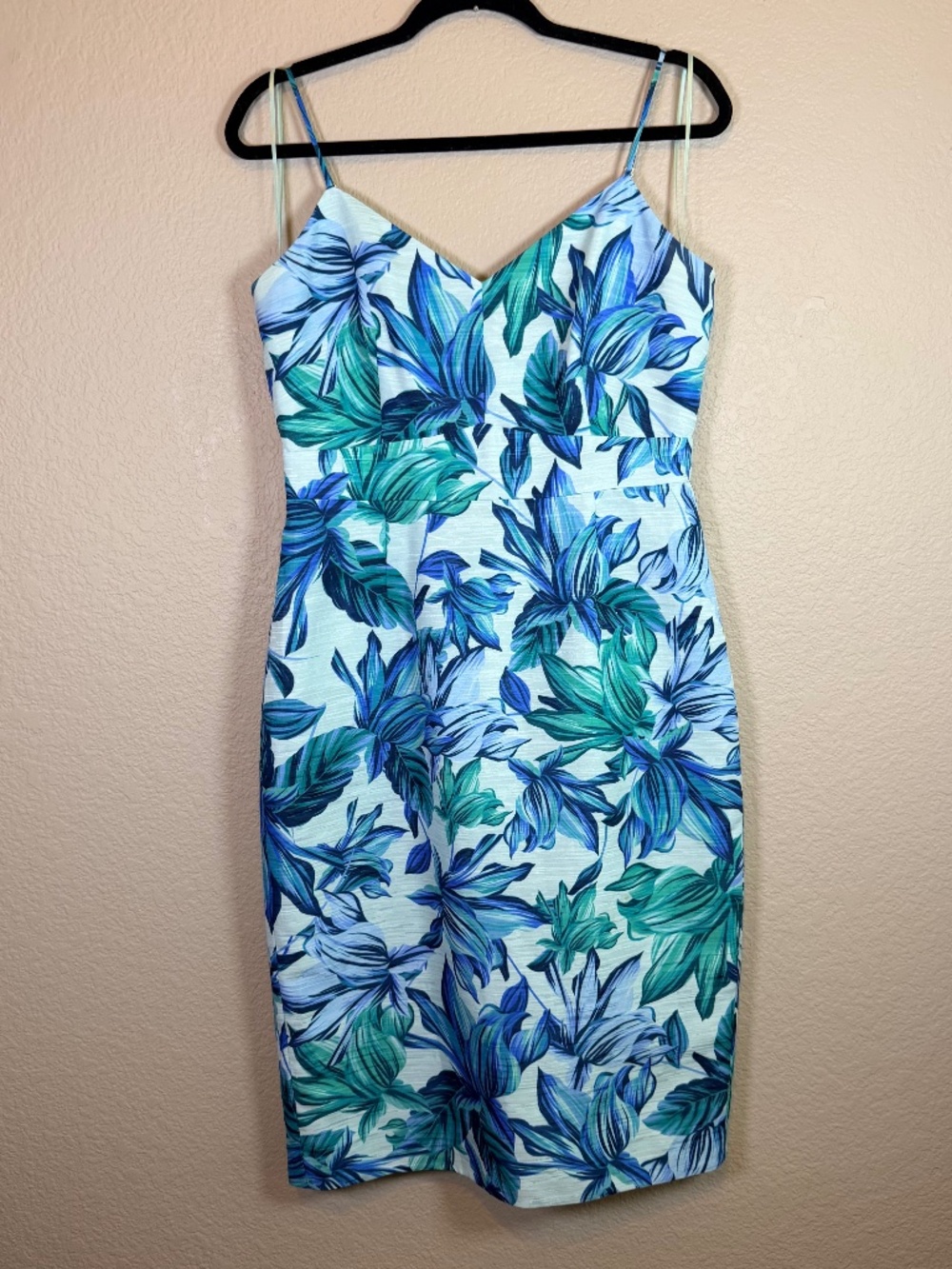 J Crew - Tropical Spaghetti Strap Shift Dress